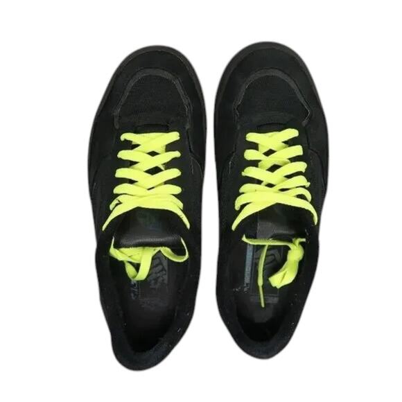 Vans Shoes Mens 6.5 Sneakers Rowley Pro Skate Black Leather Wafflecup Ultracush - Picture 6 of 16